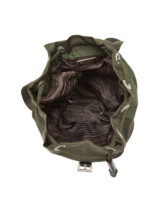 Prada Backpack Green Nylon Leather main image 8